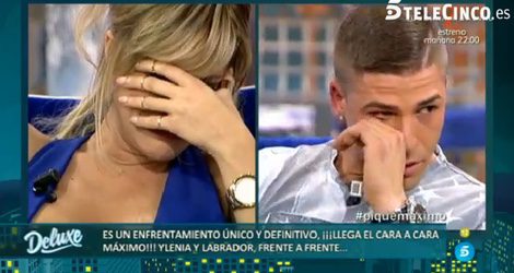 Ylenia y Labrador llorando en el 'Deluxe' / Telecinco.es