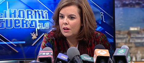Soraya Sáenz de Santamaría en 'El Hormiguero'|Foto: Antena3.com