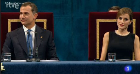 Los Reyes Felipe y Letizia en la entrega de los Premios Princesa de Asturias 2015 / RTVE.es