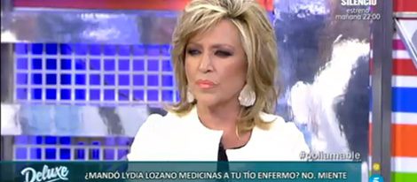 Lydia Lozano, ante Amable, en el Polideluxe de 'Sálvame' | Foto: Telecinco.es