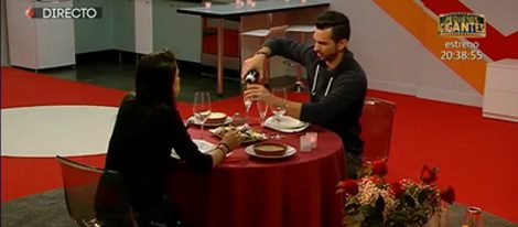 Cena romántica en 'GH16' entre Raquel y Suso | Foto: Telecinco.es