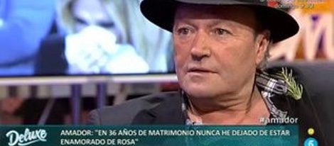 Amador Mohedano, en el 'Deluxe', habla de Rosa Benito | Foto: Telecinco.es