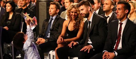 Milan jugando bajo la atenta mirada de Piqué y Shakira |Foto: Federación Catalana de Fútbol