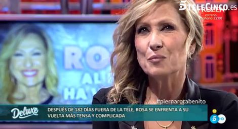 Rosa Benito en el plató de 'Salvame'/ Telecinco.es