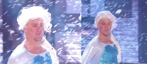 Channing Tatum se viste de Elsa, de 'Frozen' | Youtube