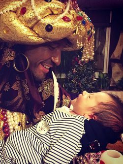 El Rey Baltasar David de María con su hijo Leonardo / Instagram
