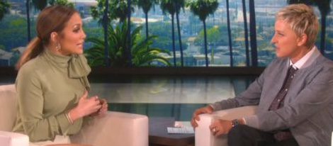Jennifer Lopez durante la entrevista con Ellen DeGeneres/ Foto: Ellentube