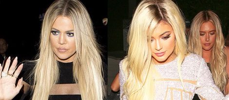 Khloe Kardashian y Kylie Jenner con el mismo estilo de pelo