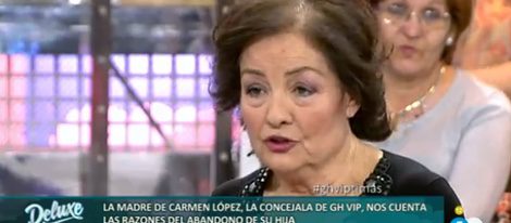 Mari Carmen, madre de Carmen López 'GH VIP 4' habla sobre el abandono de su hija | Telecinco.es