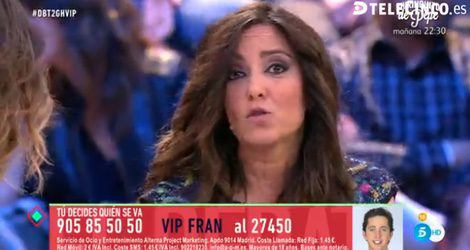 Carmen López dando sus explicaciones / Telecinco.es