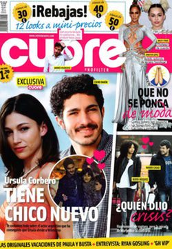 Úrsula Corberó y Chino Darín en la portada de Cuore