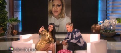 Kourtney Kardashian, Ellen DeGeneres y Khloe Kardashian hablando | Foto: Ellentube