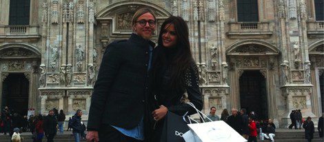 Guti y Romina en Milán