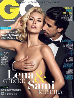 Sami Khedira y su novia Lena Gercke se desnudan para la edición alemana de la revista GQ
