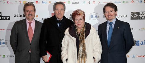 Manuel Campo Vidal, Iñaki Gabilondo, Ana Pilar Ruiz y Jorge Álvarez en los Premios Talento 2012