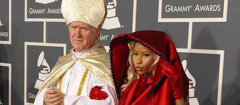 Nicki Minaj a su llegada a los Grammy