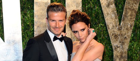 David y Victoria Beckham en la fiesta Vanity Fair celebrada tras los Oscar 2012