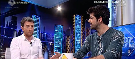 Miguel Ángel Muñoz y Pablo Motos en 'El Hormiguero' / Imagen: Antena3.com