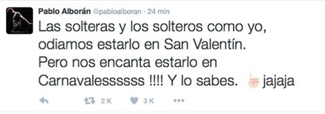 Pablo Alborán habla de la soltería en Twitter