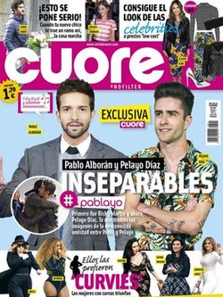 Pablo Alborán y Pelayo Díaz en la portada de Cuore