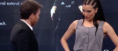 Pilar Rubio intimidando a Pablo Motos con su mirada 'Ka Mate' / Antena3.com