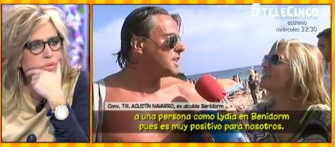 Lydia Lozano escucha las palabras del exalcalde de Benidorm en 'Sálvame' | Telecinco.es