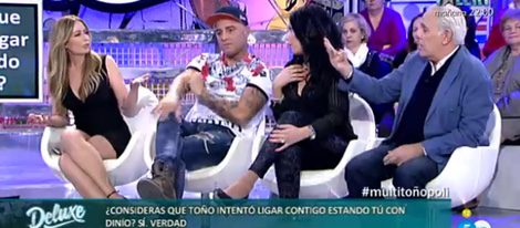 Olvido Hormigos, Dinio y su pareja con Jimmy Giménez Arnau en 'Sálvame' | Telecinco.es