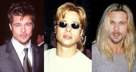Distintos looks de Brad Pitt a lo largo de los años noventa | Getty