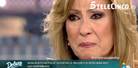 Rosa Benito se derrumba / Telecinco.es