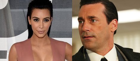 Kim Kardashian y Jon Hamm
