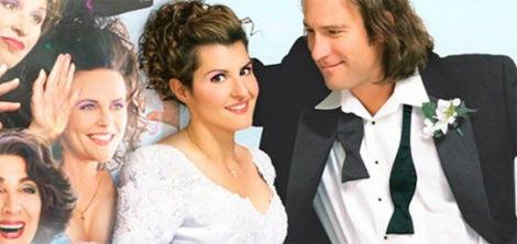 Nia Vardalos y John Corbett en el cartel de la película 'Mi gran boda griega'