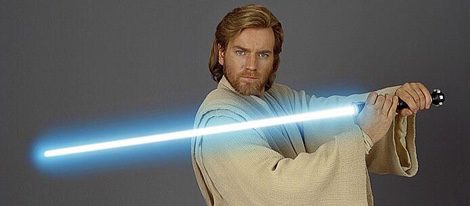 Ewan McGregor como Obi-Wan Kenobi en 'Star Wars Episodio I: La amenaza fantasma'