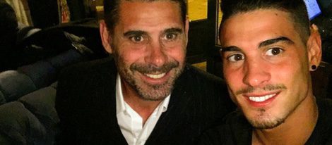 Fernando Hierro y su hijo Álvaro Ruiz en el día del padre / Instagram