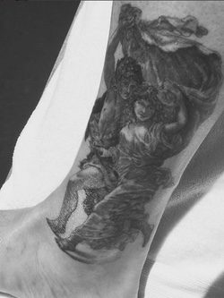 El nuevo tatuaje de David Beckham en el tobillo