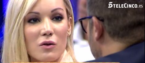 Belén Roca durante la entrevista en 'Sálvame' /Imagen: telecinco.es