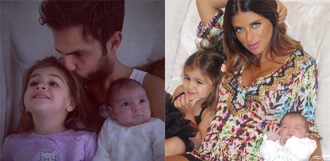 Cesc Fàbregas y Daniella Semaan posan por primera vez con sus hijas Lia y Capri | Instagram