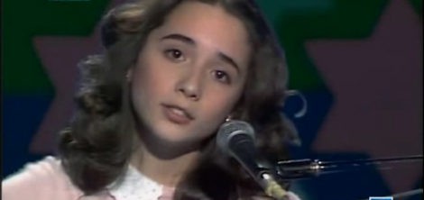 Marta Sánchez cantando en el programa de TVE 'Dabadabada'