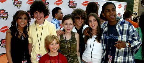 Protagonistas de la serie 'Zoey 101' en los Premios Nickedoleon