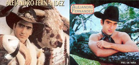 Portadas de los primeros álbumes de estudio de Alejandro Fernández