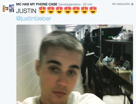 Tuit de Andrea Janeiro sobre el corte de pelo de Justin Bieber