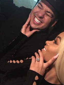 Rob Kardashian junto a su prometida / Instagram