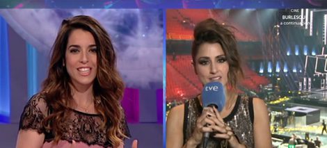 Ruth Lorenzo animando a Barei tras Eurovisión 2016 / RTVE