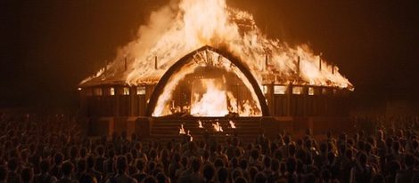 El templo en llamas de los Dothrakis /Imagen: HBO