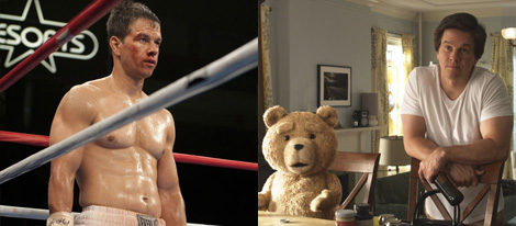Mark Wahlberg en las películas 'The Fighter' y 'Ted'