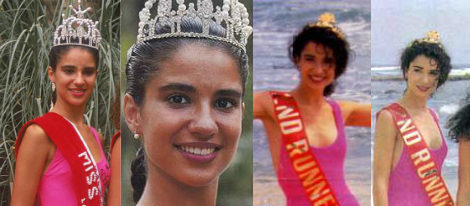 Silvia Jato en los certámenes de belleza de Miss España 1989 y Miss Europa 1991