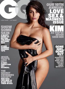 Kim Kardashian posa para la revista GQ