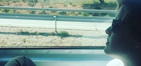 Tania Llasera camino a Alicante / Instagram