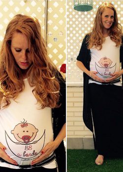 María Castro con una camiseta de premamá /F:Instagram