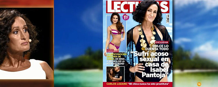 Dulce observa la portada con su primera entrevista tras 'Superviviente 2016' | telecinco.es