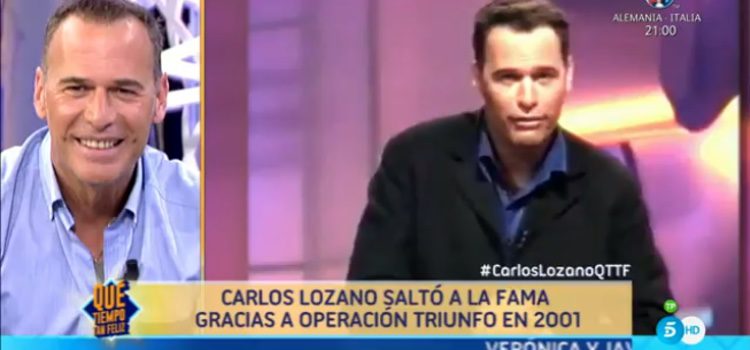 Carlos Lozano repasando grabaciones de 'OT' en 'QTTF' / Imagen:telecinco.es Telecinco